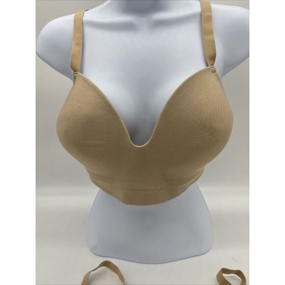 Hanes Womens Bra Size XL Nude Wireless Sleepwear MHG199 Set Of 2 - Picture 3 of 10